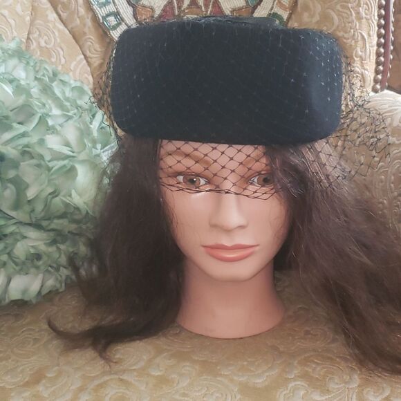 VNTG Henry Pollak Glenover Black Wool Hat - Picture 1 of 8